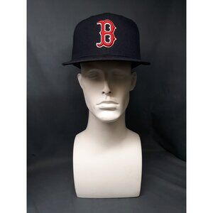 New Era 59Fifty Boston Red Sox Fitted Cap Navy Size 7 5/8 NEW WITH TAGS!